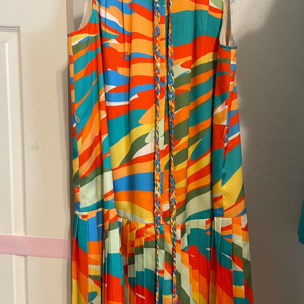 Alden Vibrant Multicolor Midi Dress